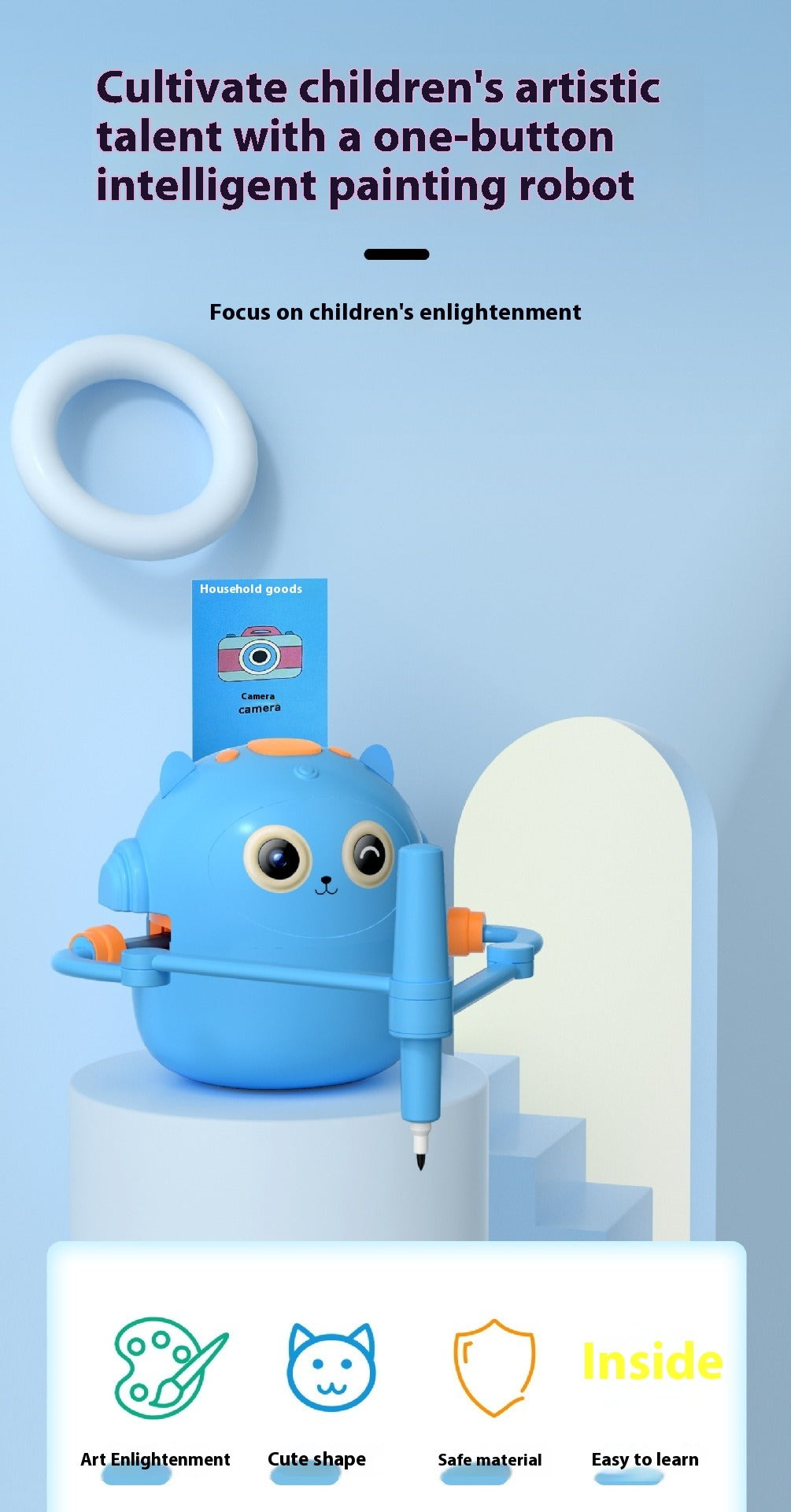 Kids Intelligent Drawing Robot Toy