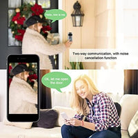 جرس باب ذكي مزود بكاميرا فيديو بتقنية الواي فاي