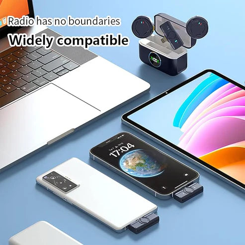 Wireless Microphone With Charging Cabin
